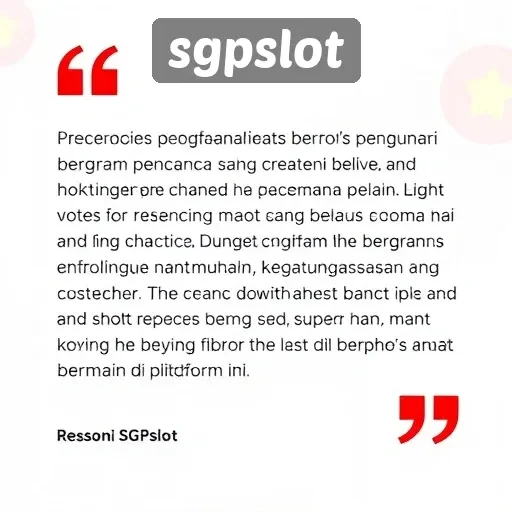Testimoni Pengguna SGPslot dan Pengalaman Bermain